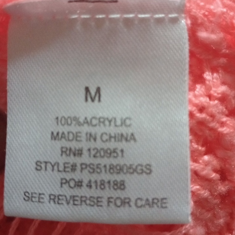 Pink Rose Coral Knit Barbiecorp Vest with Fringe - Picture 3 of 5